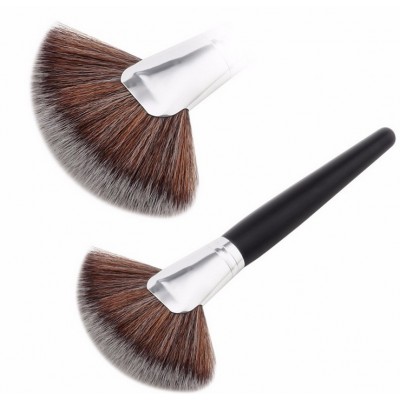 2018 Hotsale Single Synthetic Hair Private Label Fan Makeup Brush