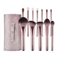 12 pcs Professional Synthetic Hair Foundation Powder Blush Cosmetic Private Label Makeup Brush Sets